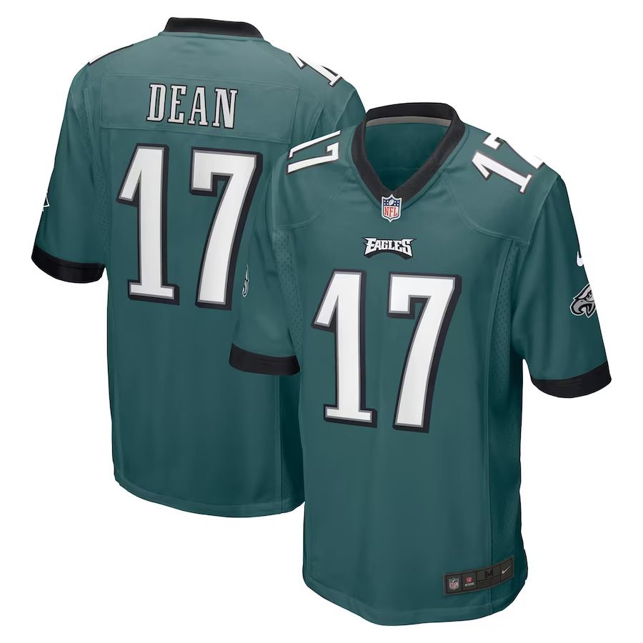 Men Philadelphia Eagles #17 Nakobe Dean Nike Green Player Game NFLJersey->philadelphia eagles->NFL Jersey